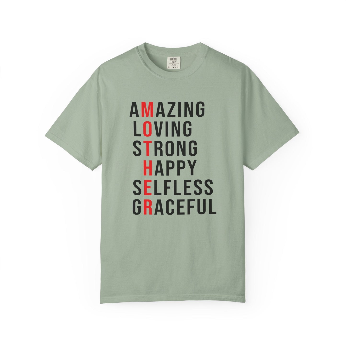 Mom T-shirt Mother's Day Mama Tee Unisex Comfort Colors Garment-Dyed Cotton h14