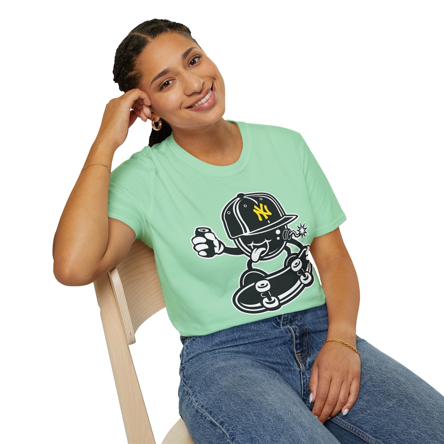 Cartoon T Shirt Animation Tee Funny Unisex Gildan Softstyle 64000 Cotton Breathable Lightweight Tee