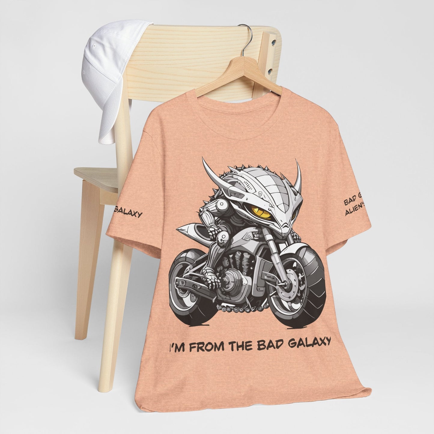 Alien Tee Shirt By Bad Galaxy 100 Cotton Eco Friendly Inks Designed In USA Made To Order