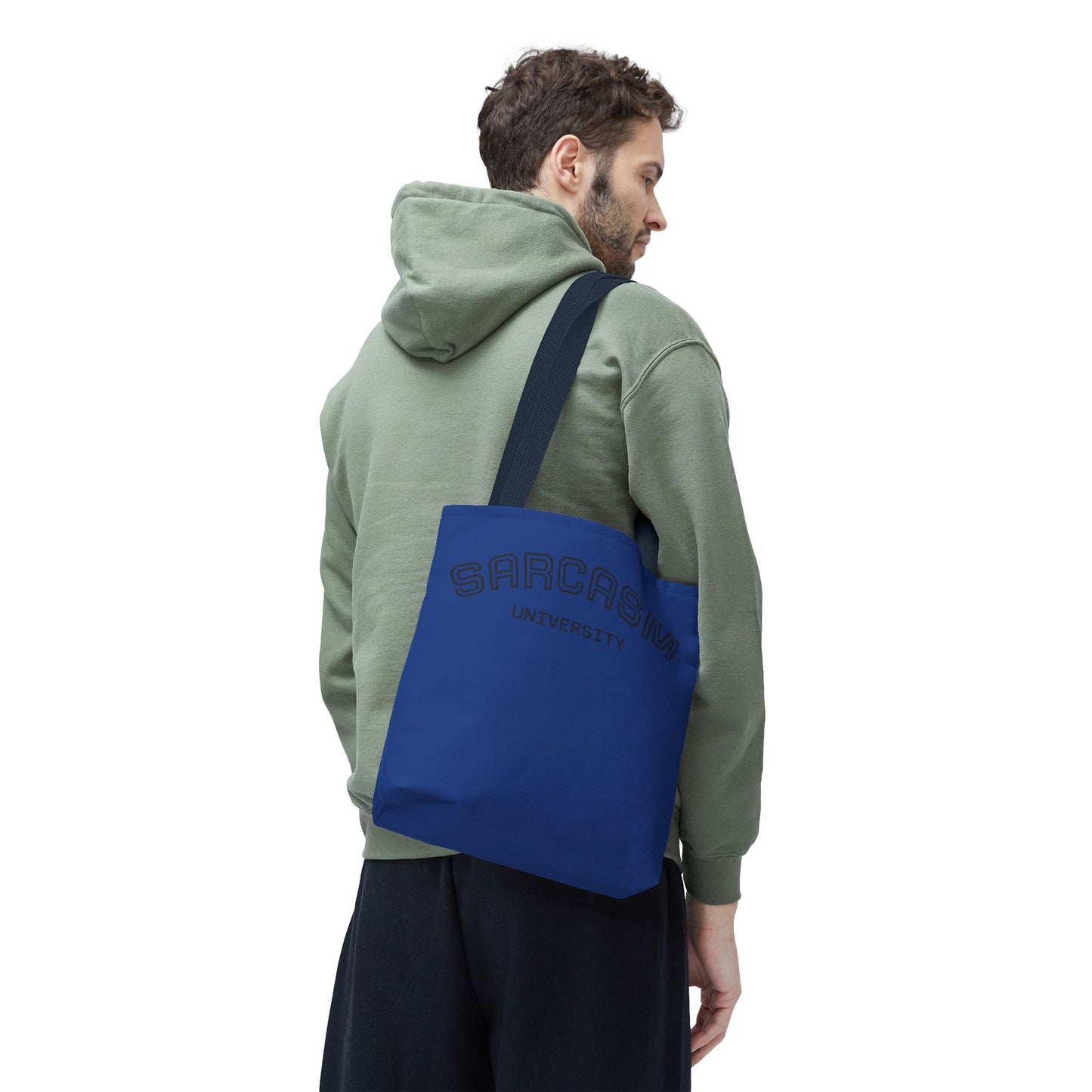 University NAVY COLOR CANVAS BAG  100% SPUN POLY 3 SIZES BLUE BAG-C2