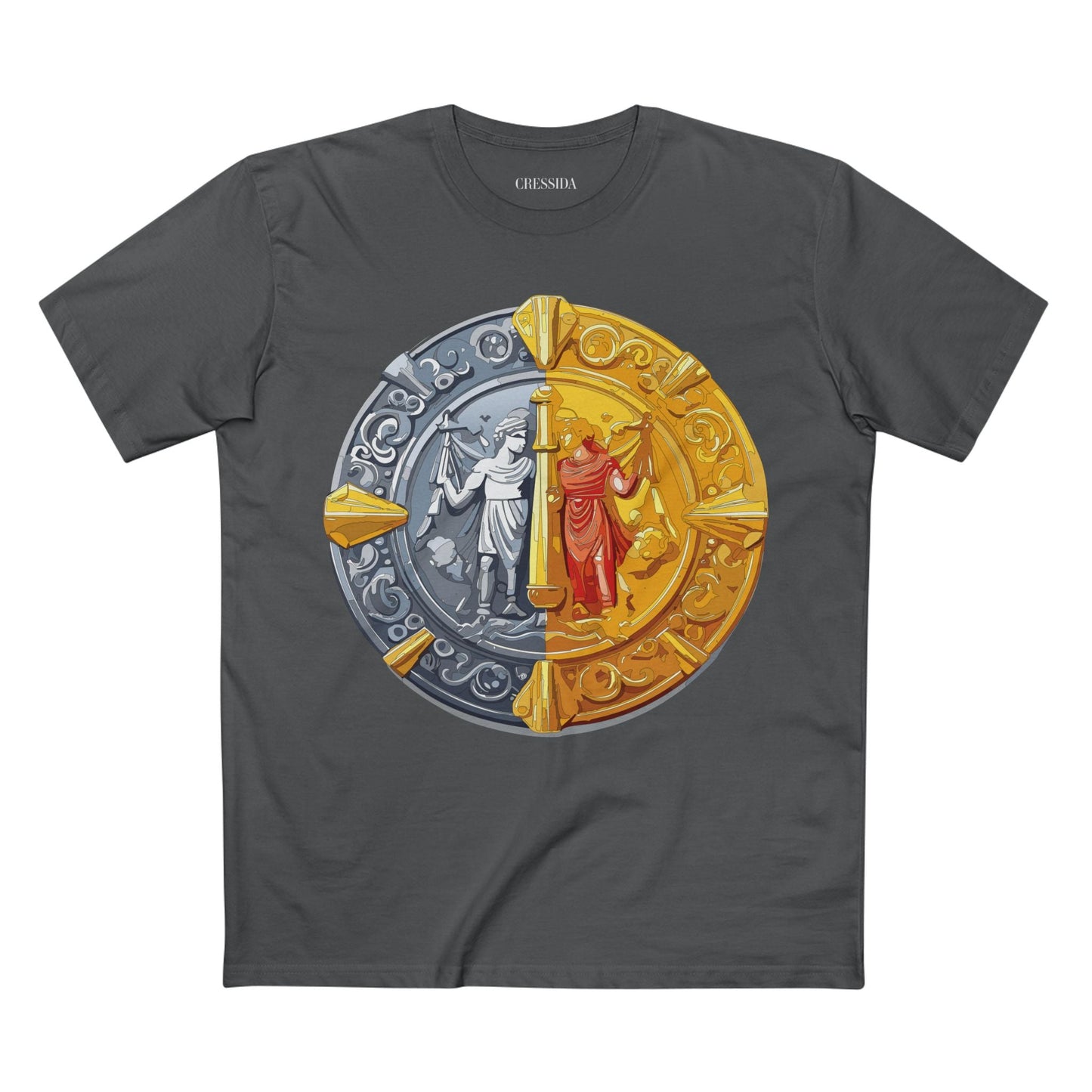 Antique Gold Coin Graphic Design T-Shirt Unisex 100 Cotton With Golden Print Artwork Tee 17
