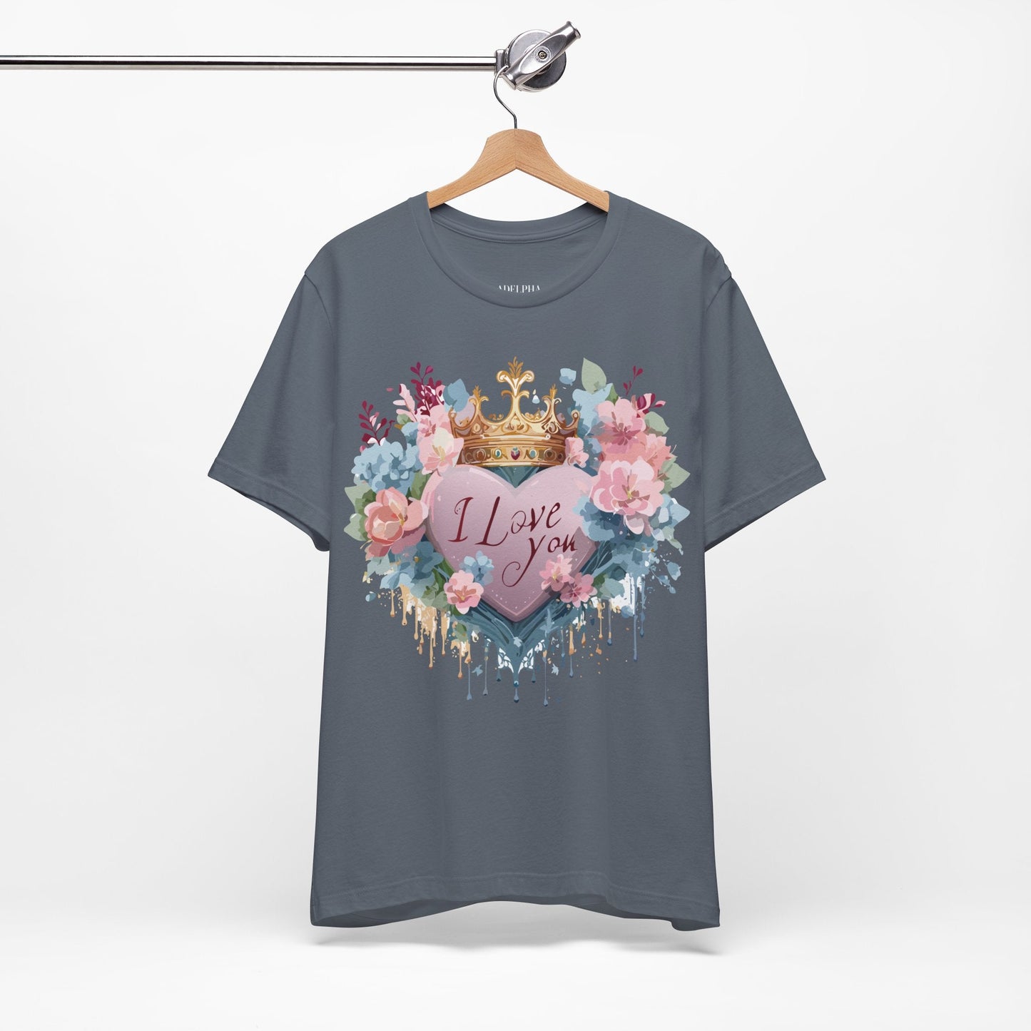Valentine Graphic Tee Unisex Short Sleeve Jersey Shirt Adelpha Vintage Art Design