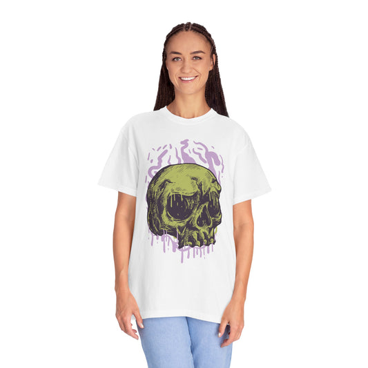 Unisex-T-Shirt aus Baumwolle mit Totenkopf 