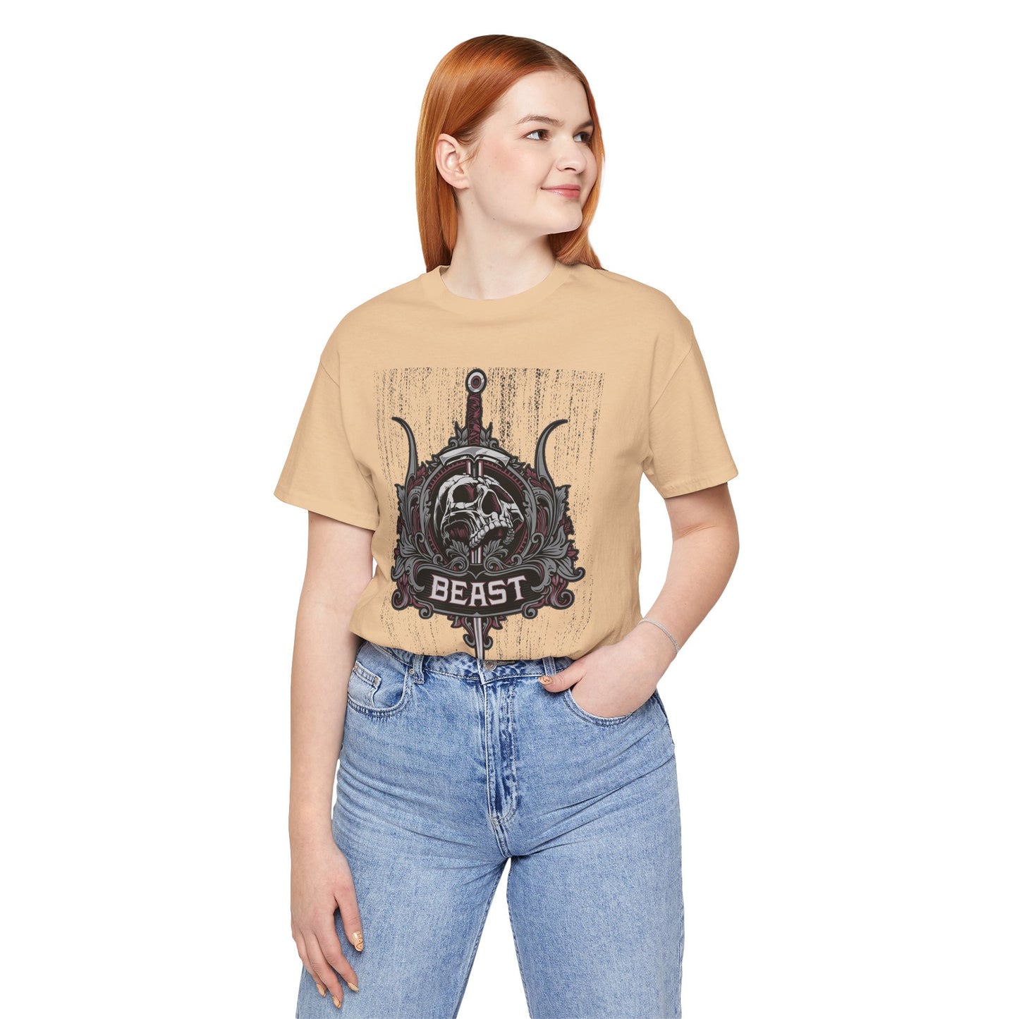 Beast Graphic Tee, Graphic T-Shirt, Artistic Vintage T-Shirt, Vintage Shirt, Skull Tee, Art Design Skull Tees