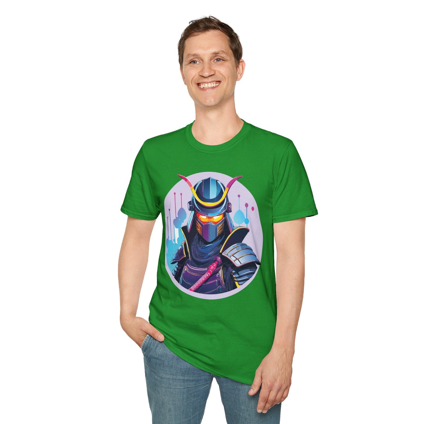 Unisex Samurai Shirt Gildan Softstyle Tee Hundred Percent Ring Spun Cotton Comfort