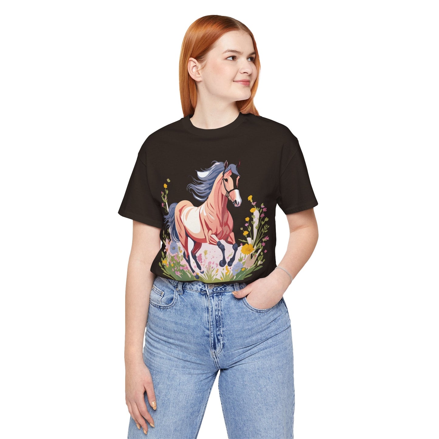 Horse Graphic Unisex 100 Cotton Vintage Animal Art T-Shirt 8