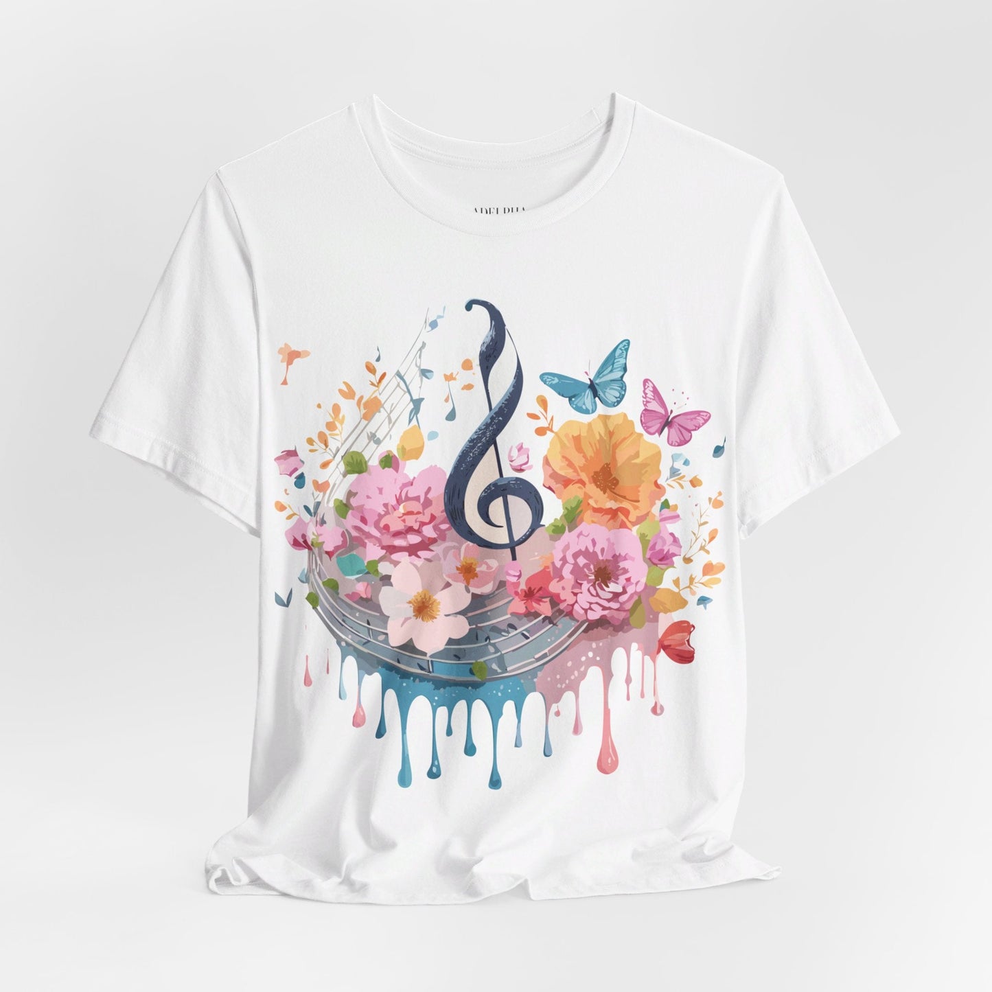 Adelpha Graphic T Shirt Unisex Jersey Short Sleeve Vintage Inspired Artwork Music Tee