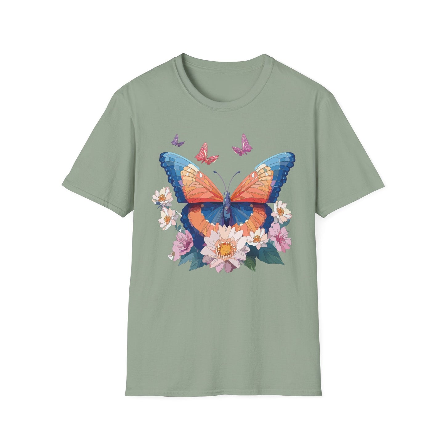 Monarch Butterfly Unisex Softstyle Tee Gildan 64000 Lightweight Breathable 100 Cotton Tee