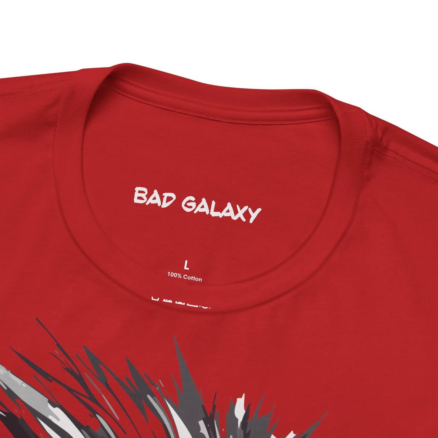 Bad Galaxy Punk Rock Tee Shirt Lightweight Fabric Made To Order 100 Percent Cotton Eco Friendly Inks