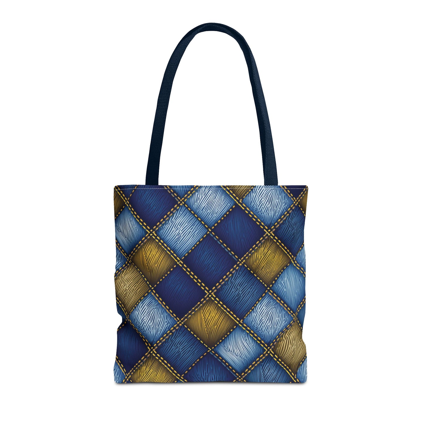 Denim Fabric Imitation Print Unisex Canvas Bag Poly Spun 3 Sizes Tote Bag 143