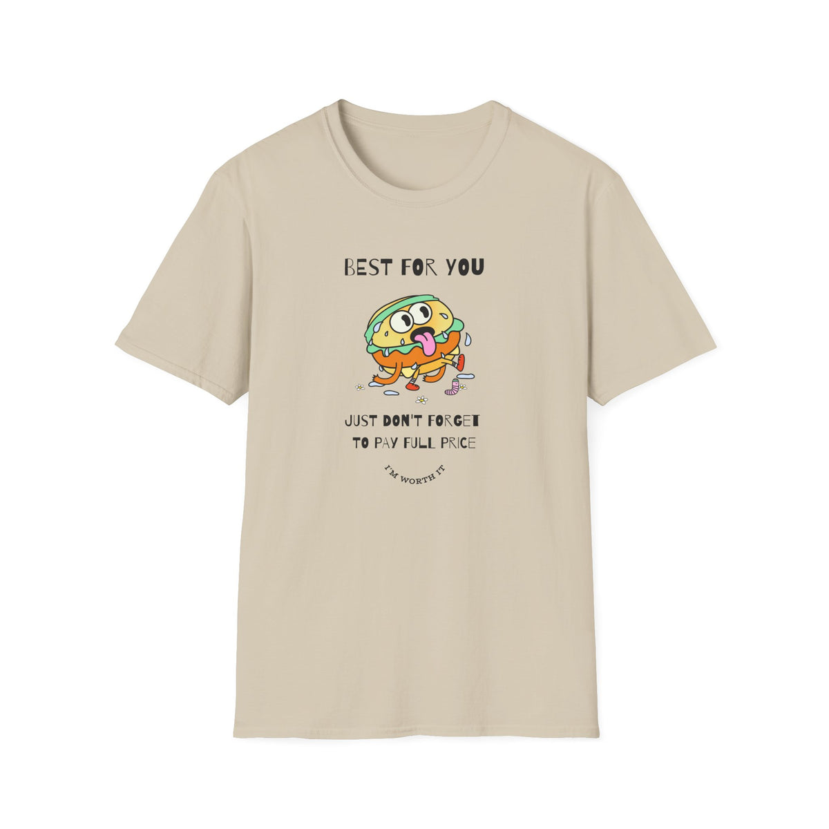 Funny Food Cartoon Graphic Tee Gildan Unisex 100 Cotton Tee Shirt r201
