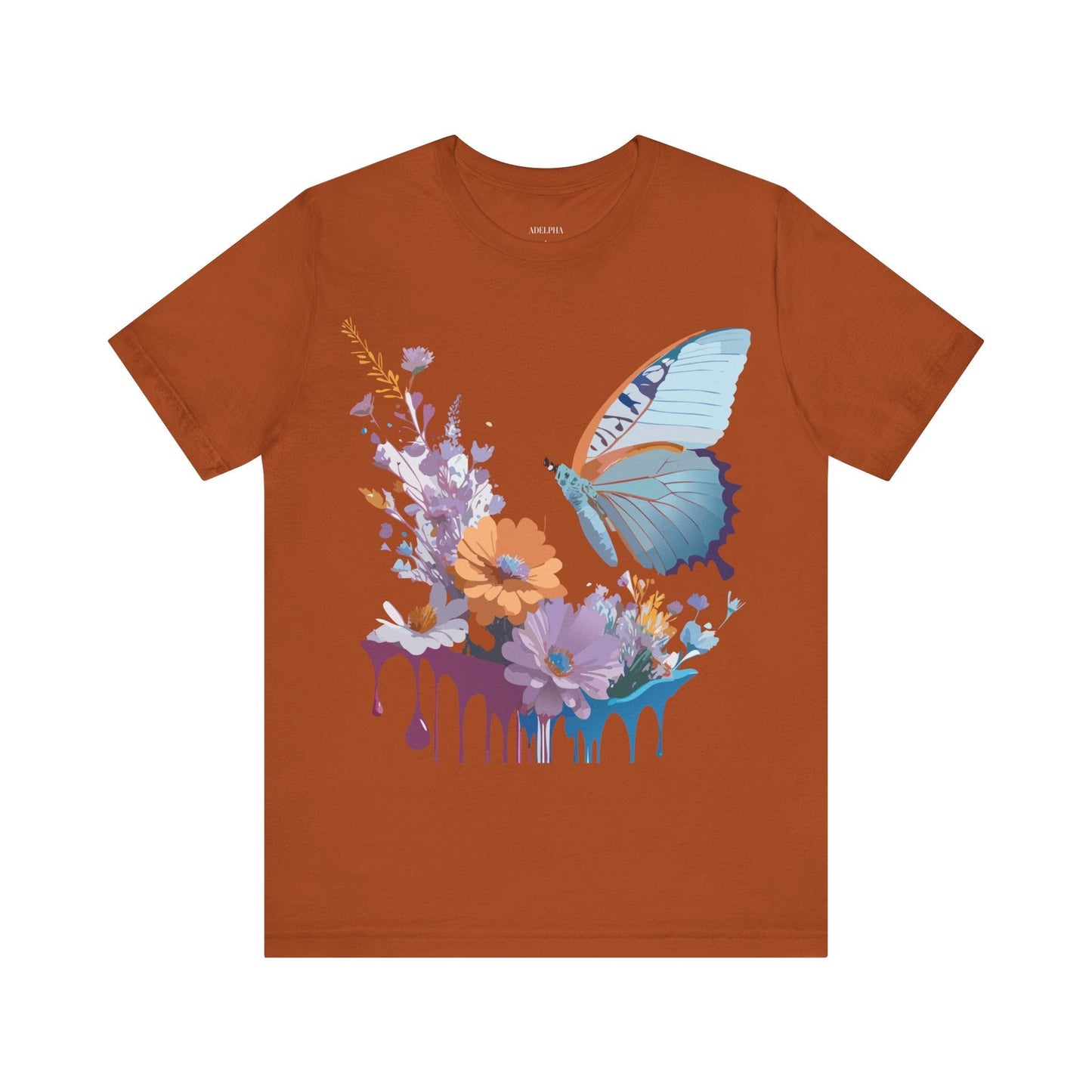 Butterfly Graphic Tee Unisex Jersey Short Sleeve Vintage Inspired Adelpha Art