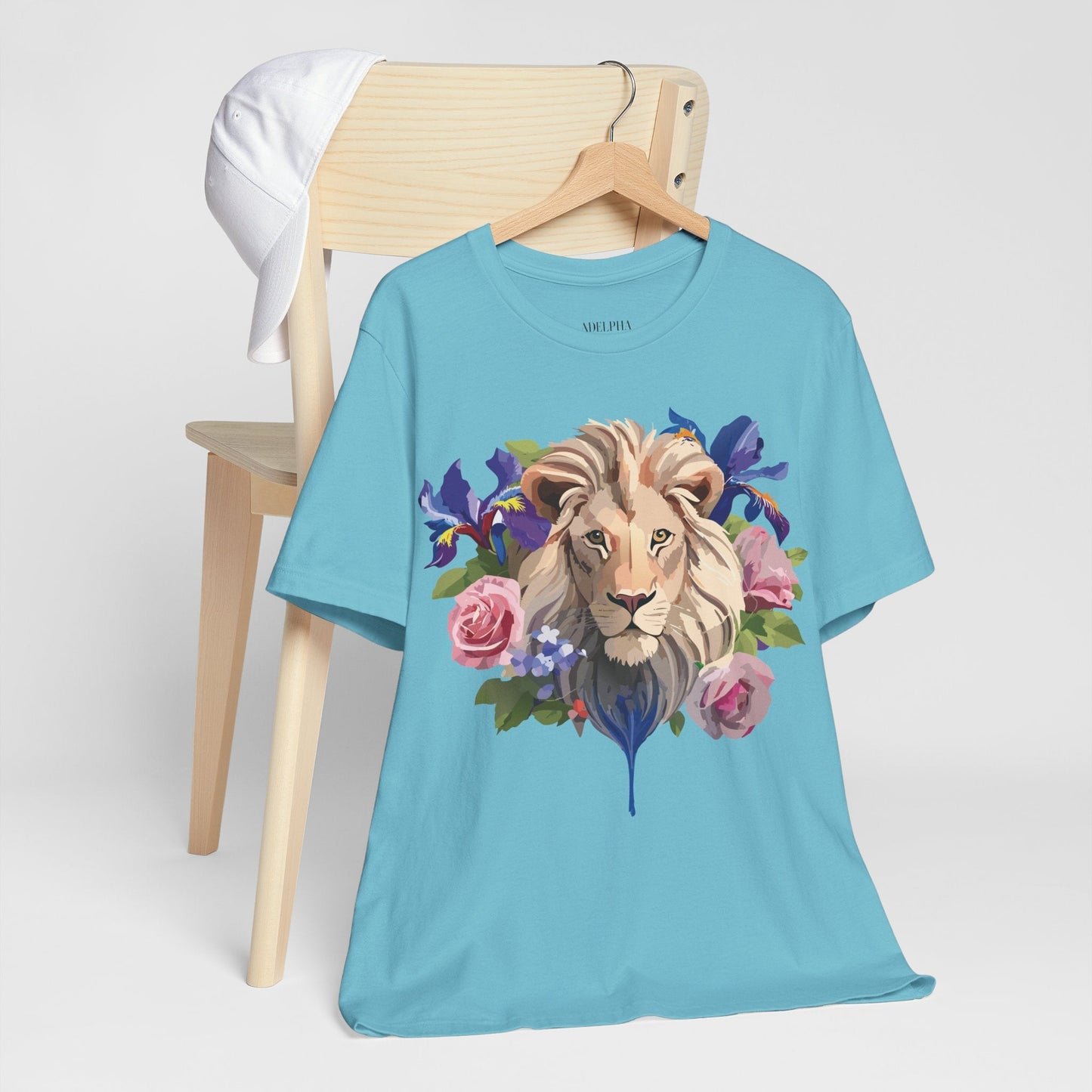 Adelpha Lion Graphic T Shirt Unisex Short Sleeve Art Design Tee Vintage Inspired