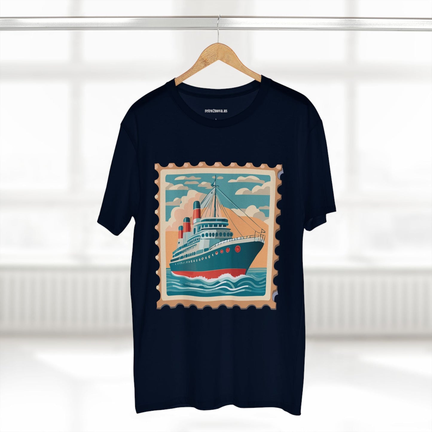 Stamp Shirt Postage Stamp Tee PS43 Unisex Premium Cotton Art Tee Retro2Nova Classic Art Collection