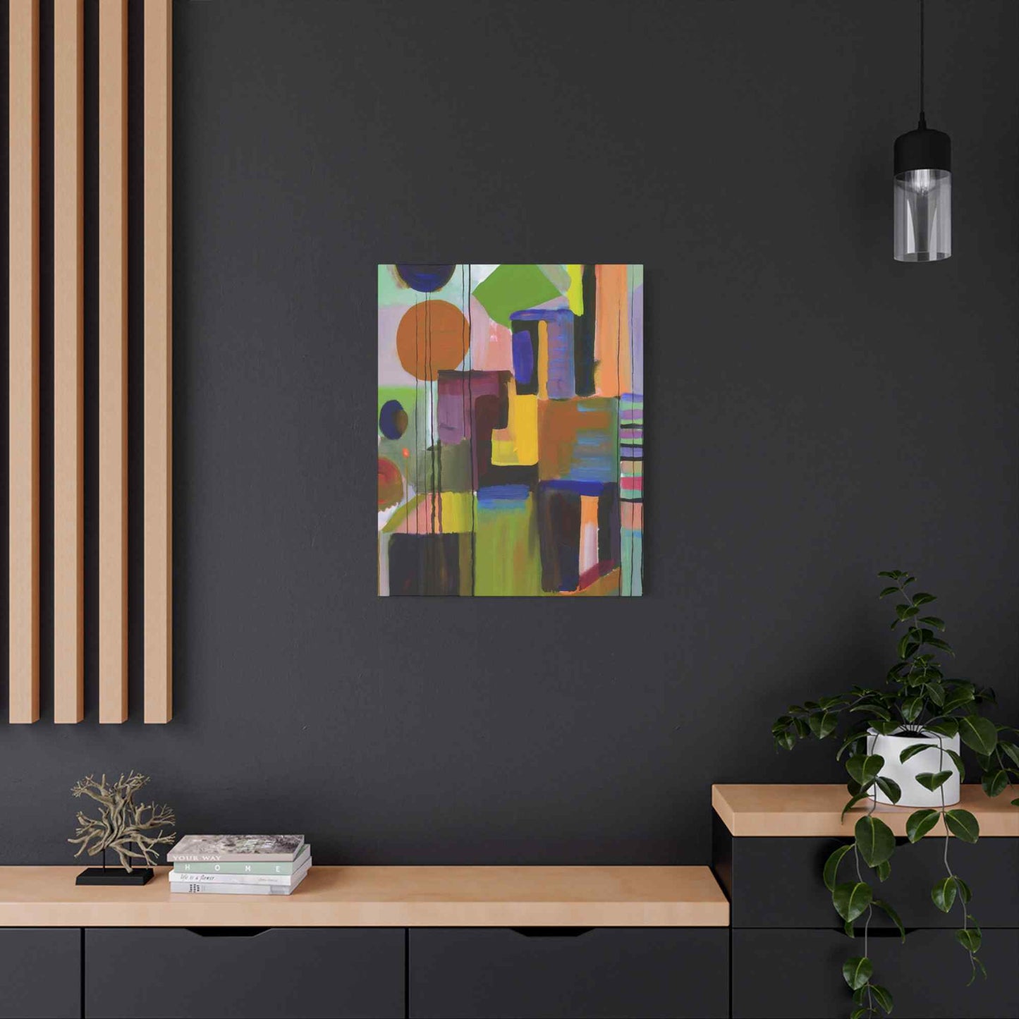 Abstract Painting Print Canvas 20x24,20x30,24x30, 24x32,24x36,30x40, 32x48,36x48,40x60 Pine-Wood Inner Frame ABS-3