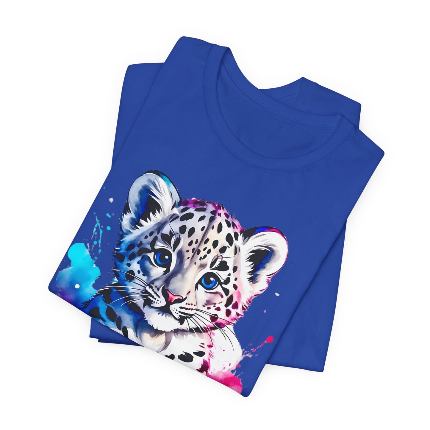 Baby Leopard Shirt, Cute Leopard Tee Shirt, Animal T-Shirt, Gepard Top, Animal Tees, Art Design T-Shirt, Graphic Tee