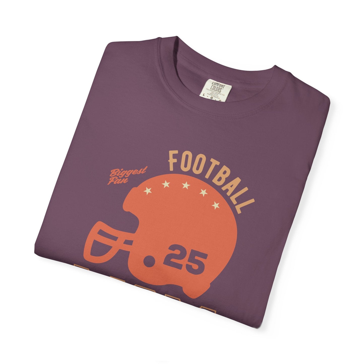 Football Mom T-shirt Mother's Day Mama Tee Unisex Comfort Colors Garment-Dyed Cotton h43