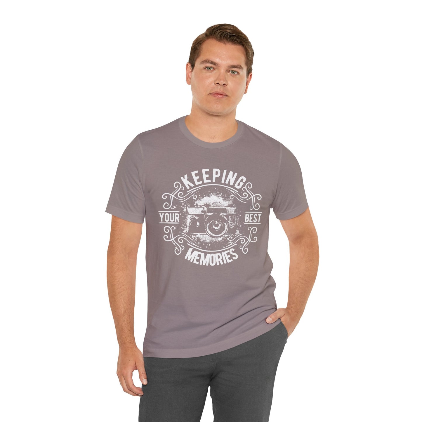 Keeping Your Best Memories T-Shirt Vintage Camera Graphic T-Shirt A-5