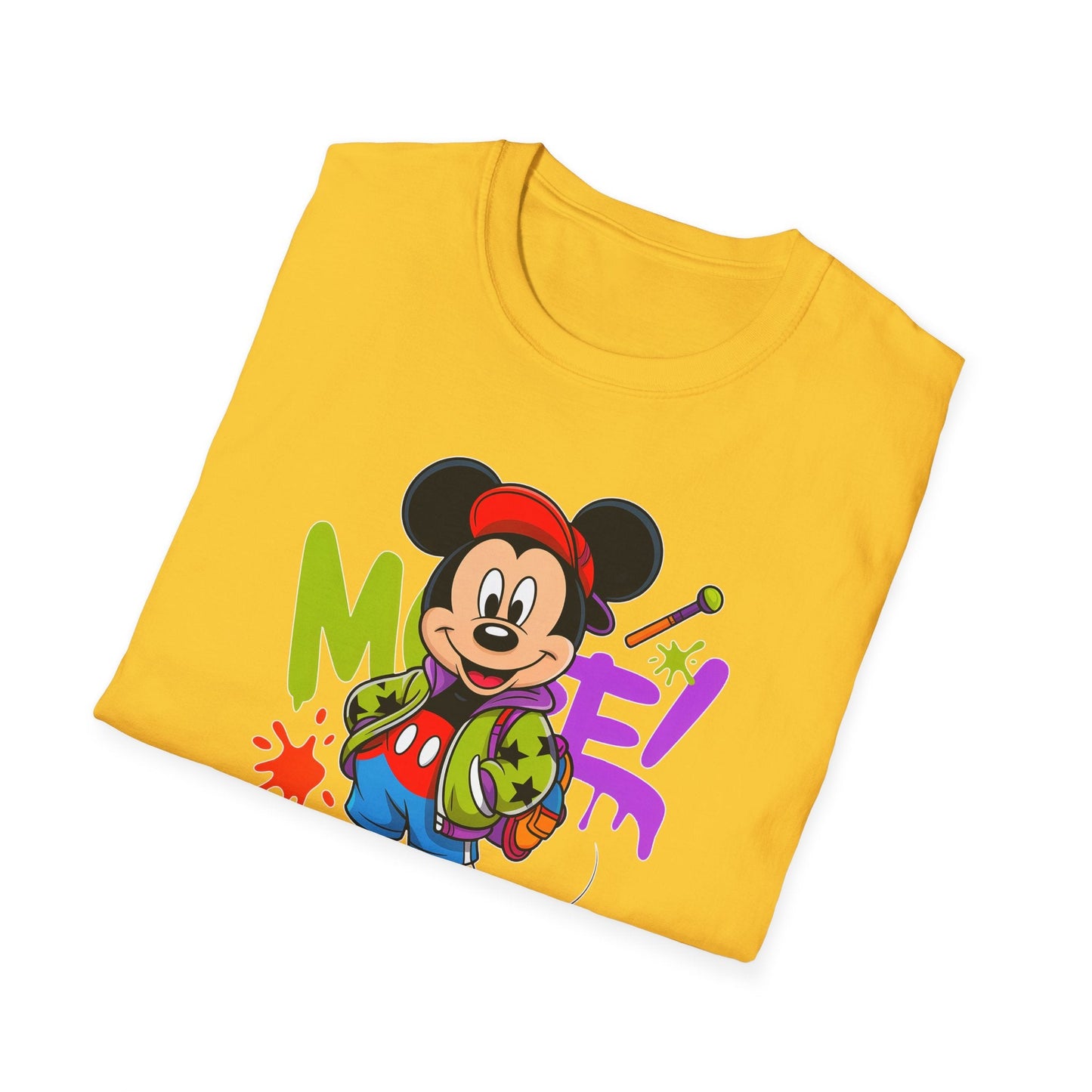 Unisex Cartoon T Shirt with Animation Design Funny Animals Tee Gildan Softstyle 64000