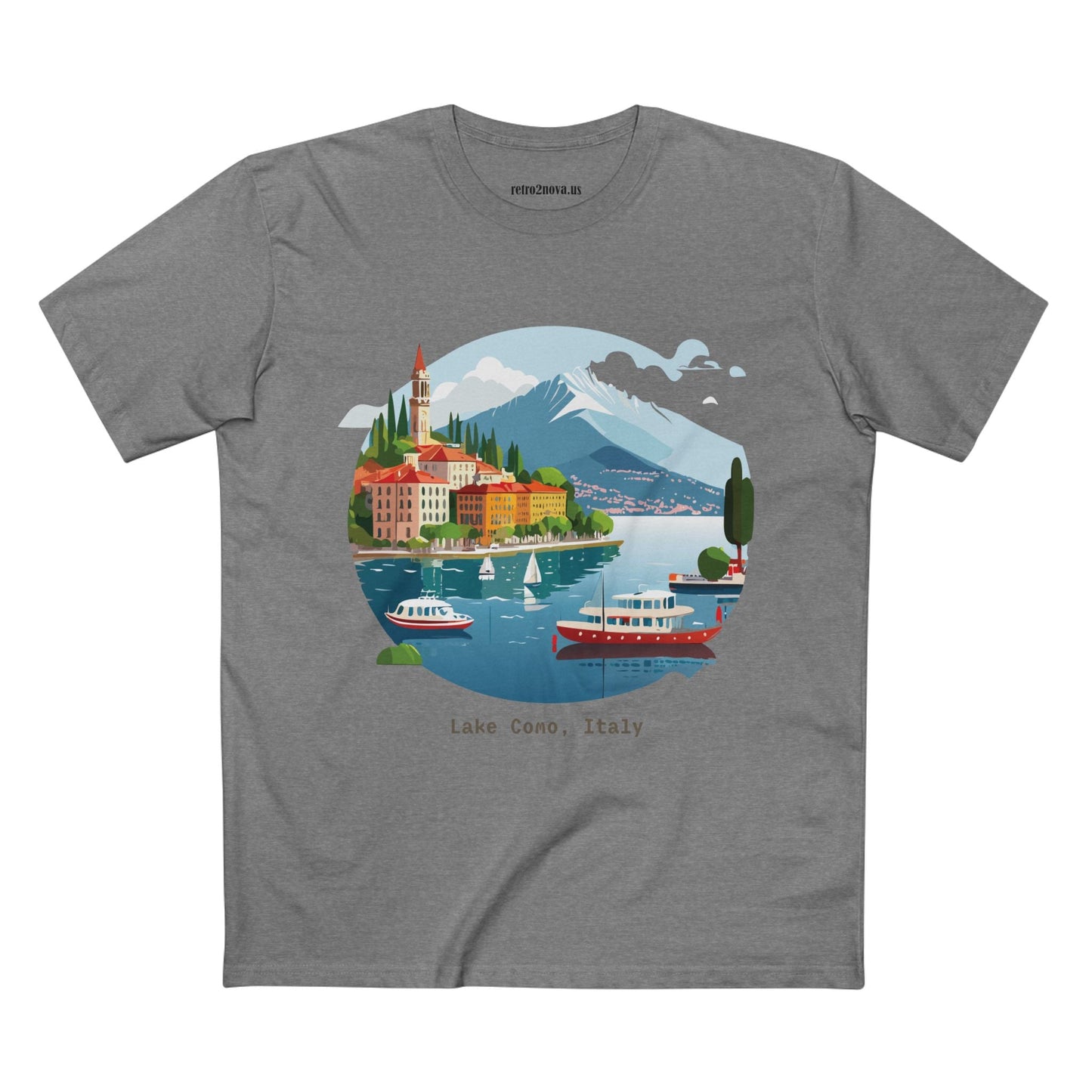Italy Travel Shirt Unisex Premium Cotton Tee With Original Art Design From Retro2Nova TT73