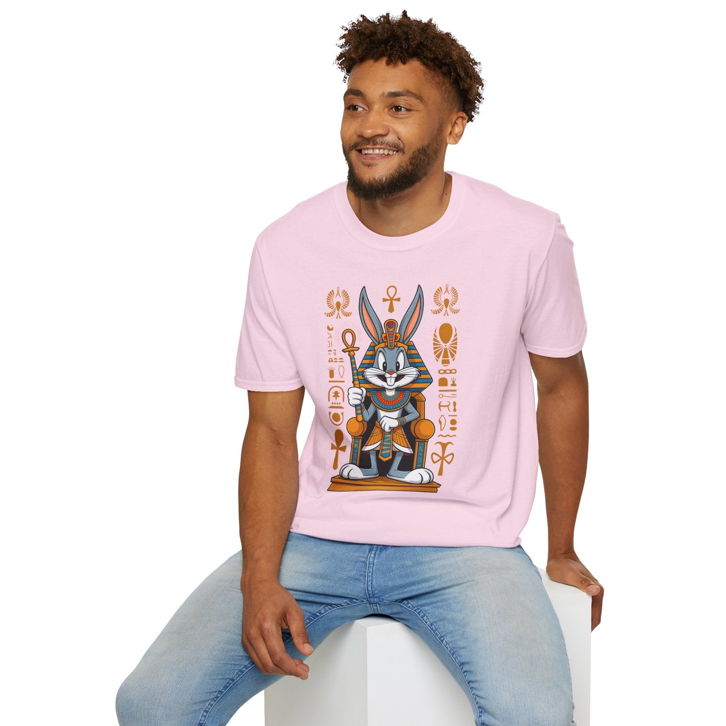 Bugs Bunny T Shirt Unisex Softstyle 64000 Cartoon Animation Tee Ring Spun Cotton