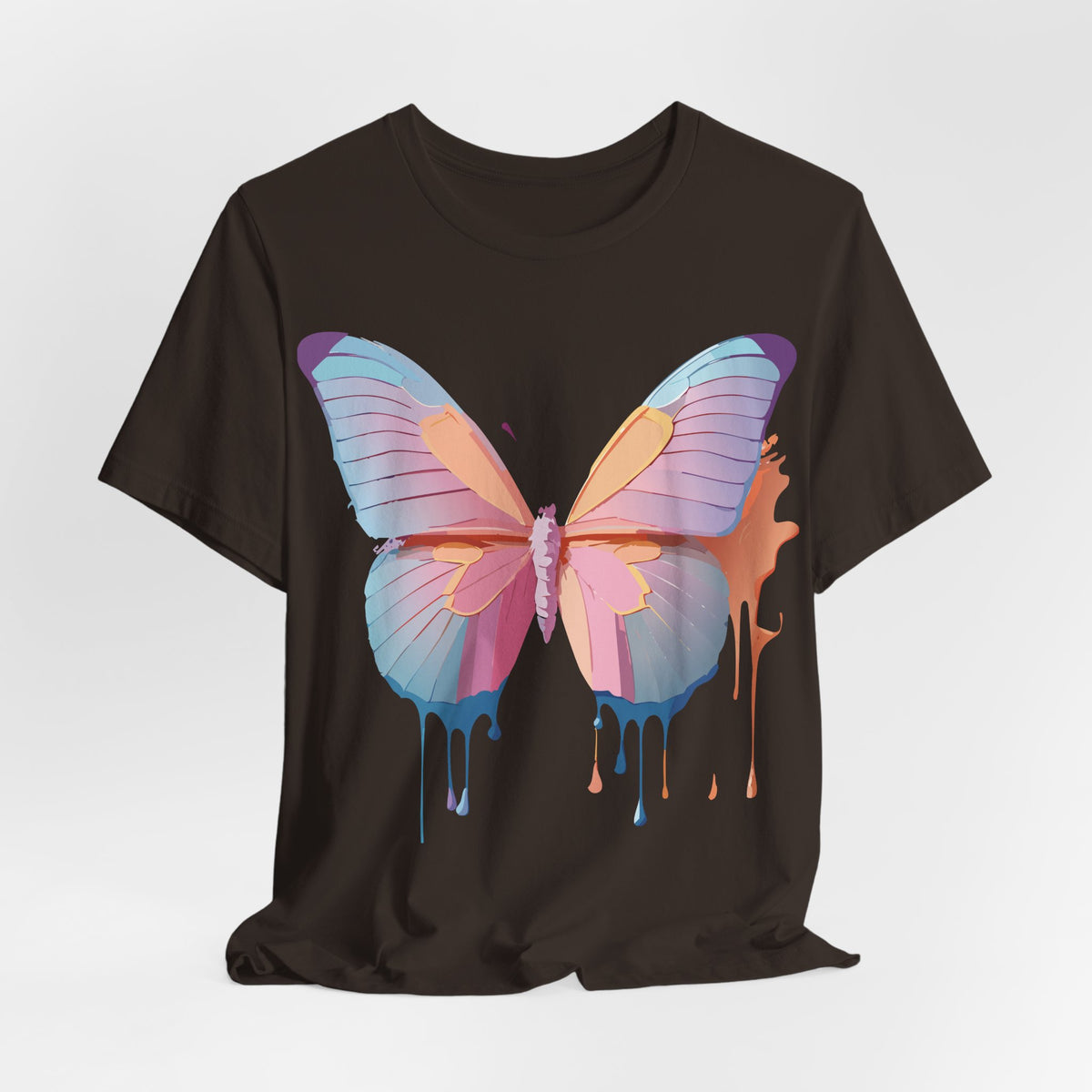 Butterfly Graphic Unisex Cotton Bella+Canvas Tee with Art Design n71
