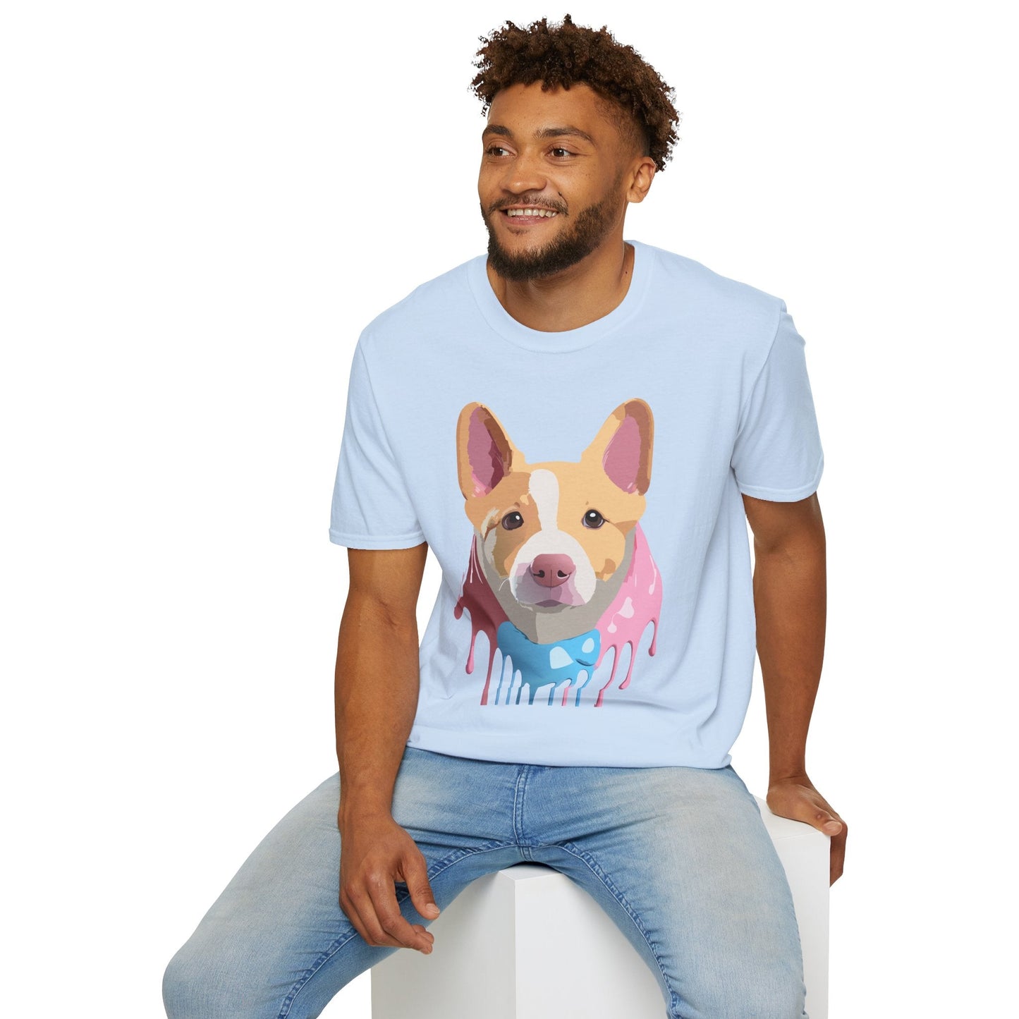 Dog Shirt Unisex Animal Print Tee Cotton T Shirt For Pet Lovers