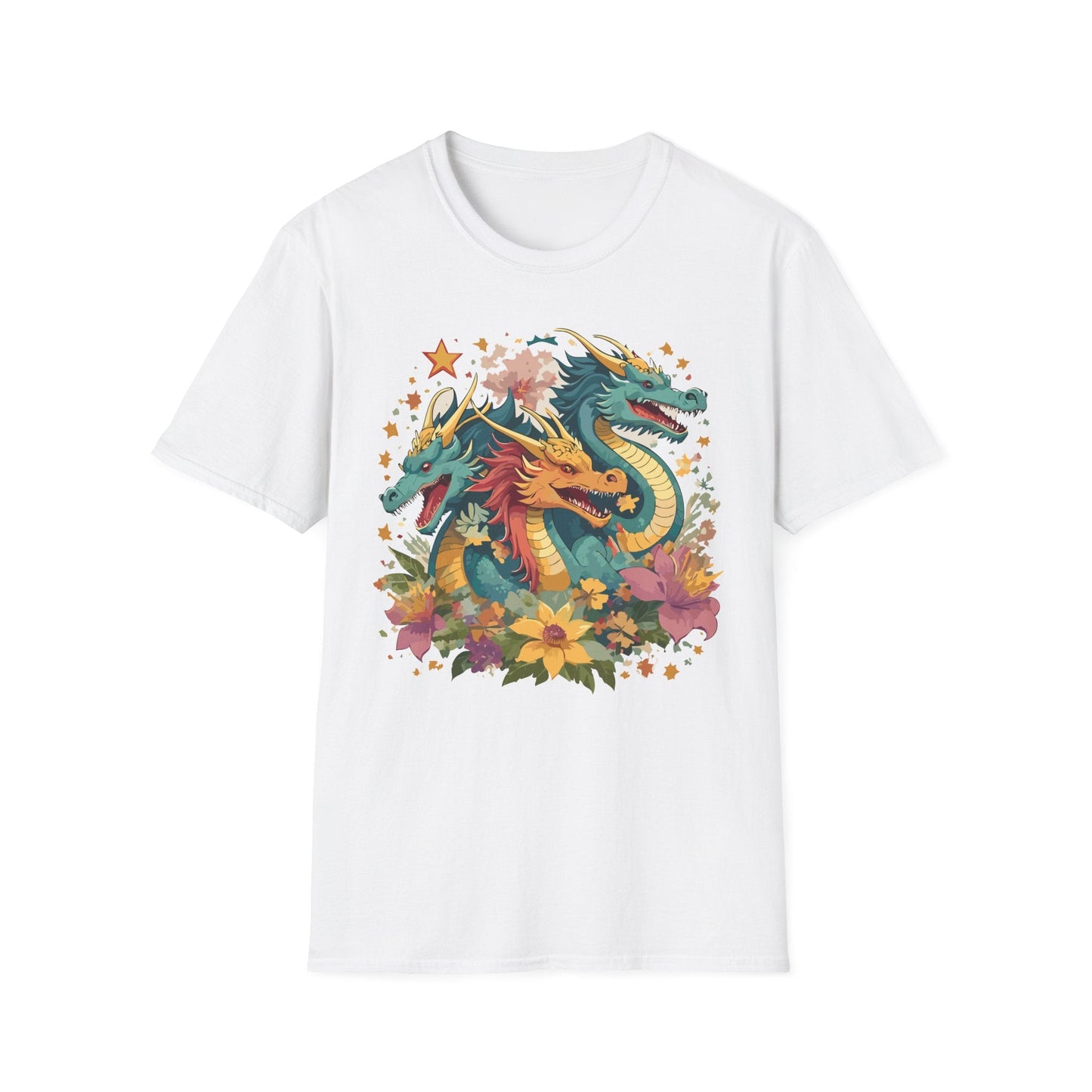 Dragon Graphic Unisex 100 Cotton Tee with Animal Artwork Design 8