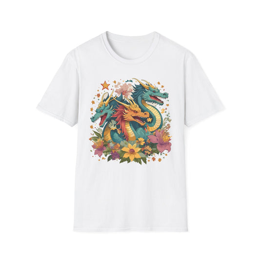 Dragon Graphic Unisex 100 Cotton Tee with Animal Artwork Design 8