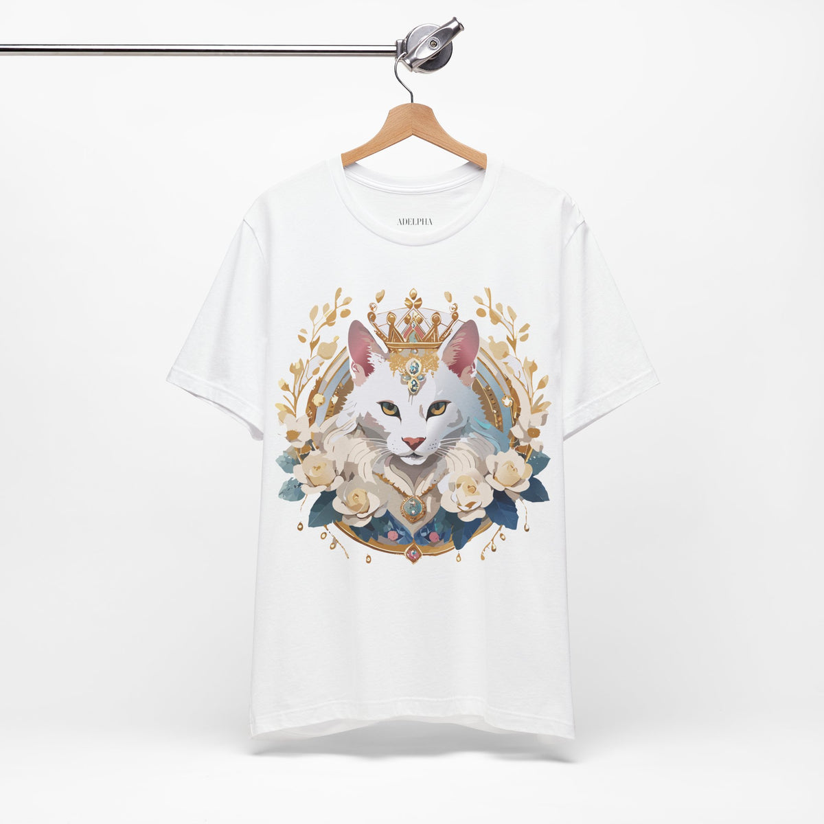 Medallion Graphic Unisex Cotton Bella+Canvas Tee with Floral Art Design m55