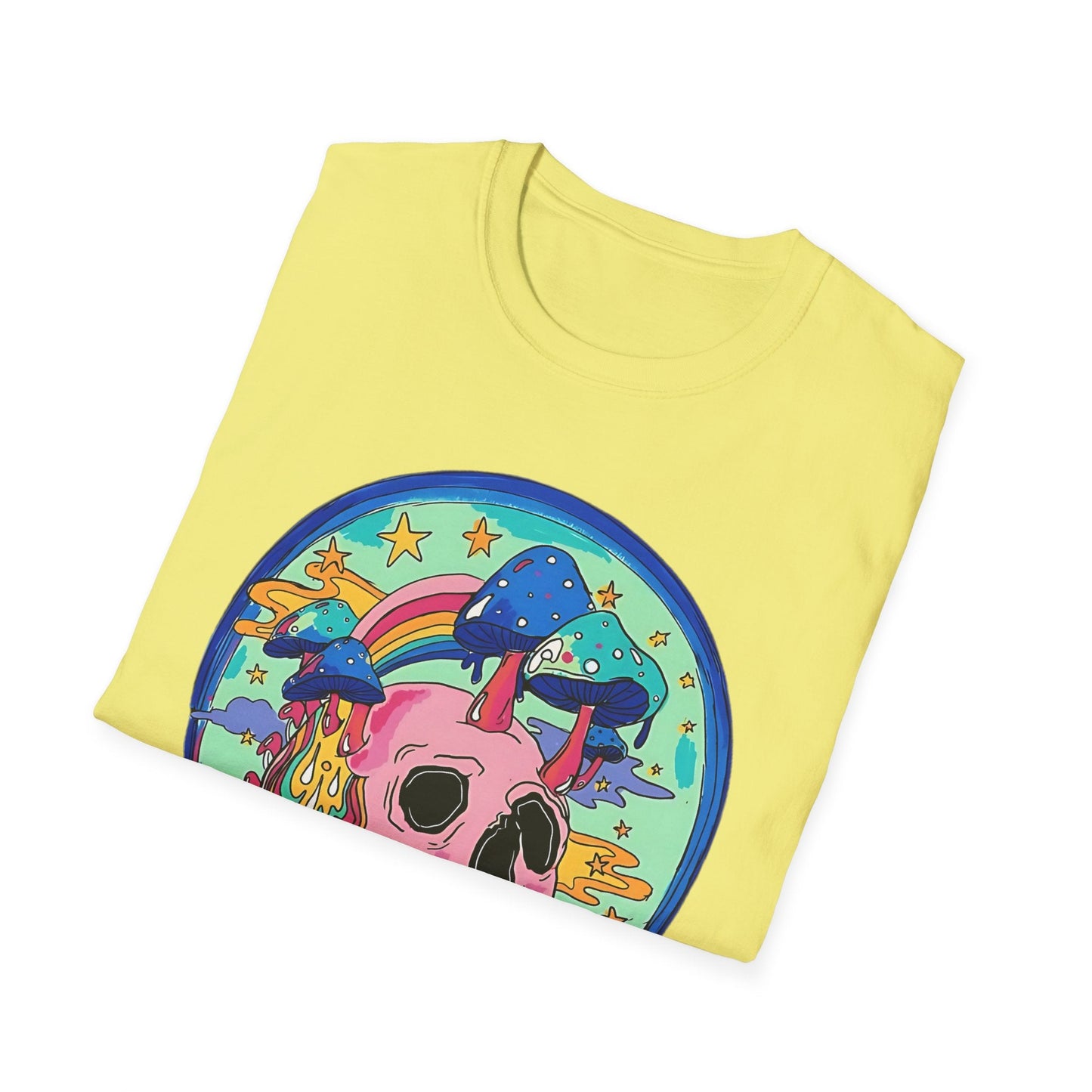 Skull Graphic Tee Unisex Gildan Softstyle 64000 100 Cotton Short Sleeve Shirt Art Design
