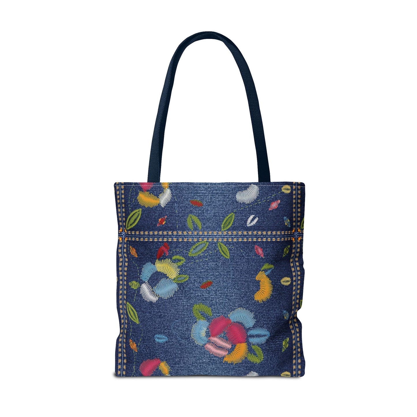 DENIM PRINT CANVAS BAG HIGH-QUALITY 100% SPUN POLYESTER 3 SIZES CANVAS BAG-158