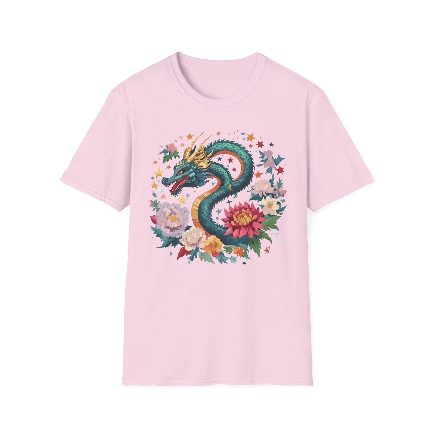Dragon Graphic Unisex 100 Cotton Tee with Animal Artwork Design 4