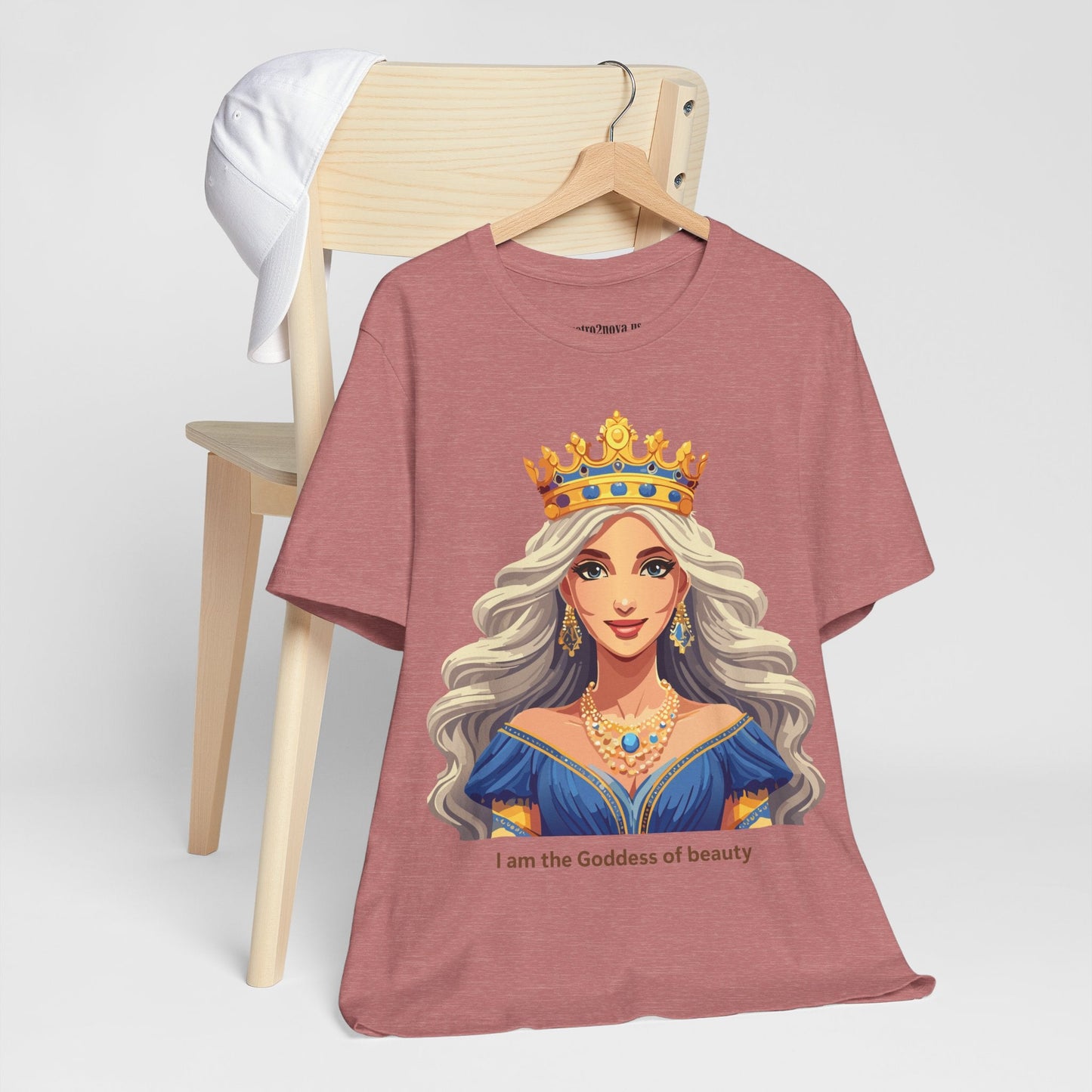 Goddess Shirt Unisex Graphic Tee Cotton Short Sleeve Vintage Inspired Original Art Retro2Nova