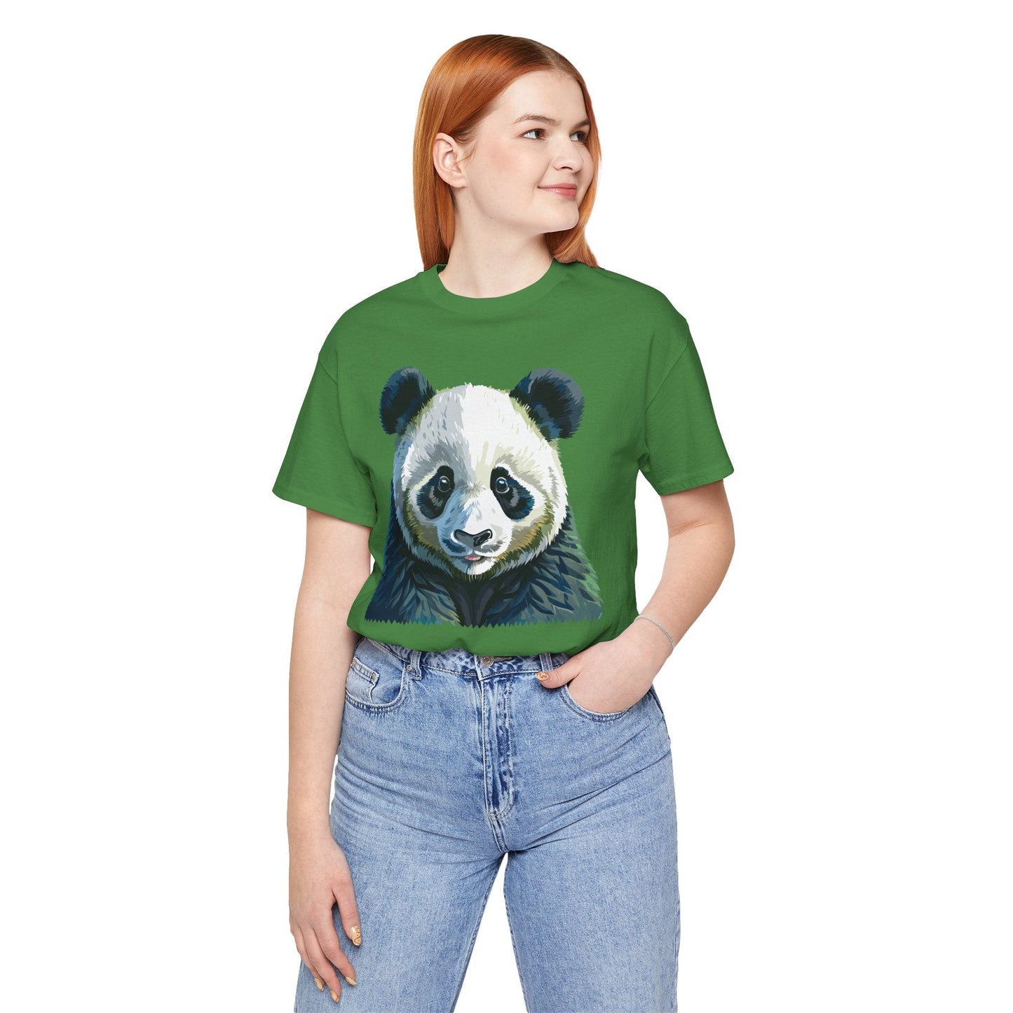 Unisex Animal Graphic Tee Shirt With Wild Animals Art Design Gildan Softstyle 64000