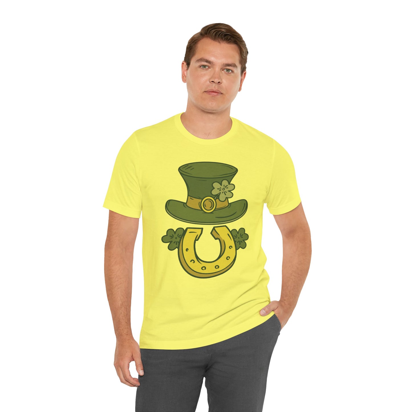 Unisex Cotton Tee Shirt with Lucky Prints