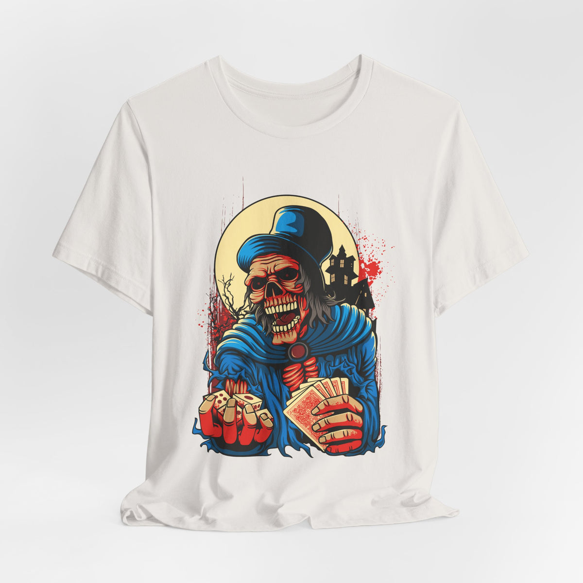 Skull Graphic Design Tee, Skull Shirt, Vintage Tees, Art Design T-Shirt, Graphic Tee, Art Shirts - 1