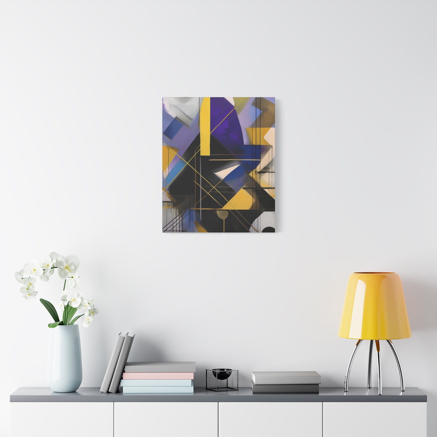 Purple Abstract Painting Print Canvas 20x24,20x30,24x30, 24x32,24x36,30x40, 32x48,36x48,40x60 Pine-Wood Inner Frame ABS-33
