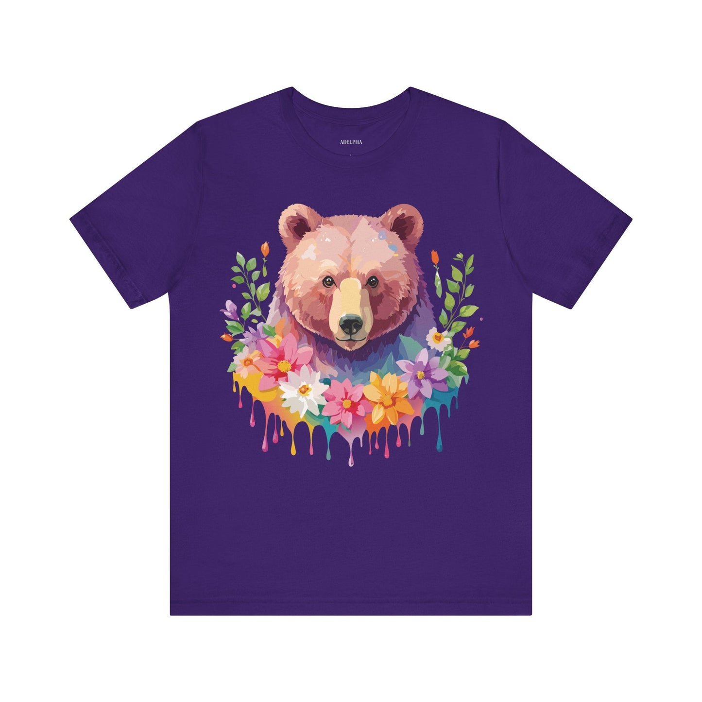 Bear Graphic T Shirt By Adelpha Unisex Short Sleeve Art Design Tee