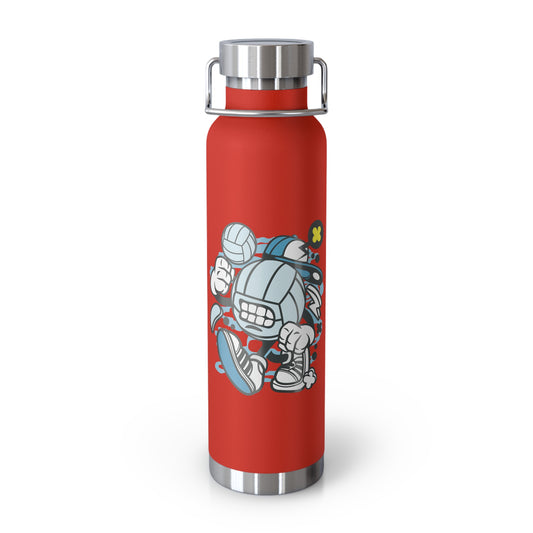 22oz Copper Insulated Water Bottle with Cartoon Design - CV42