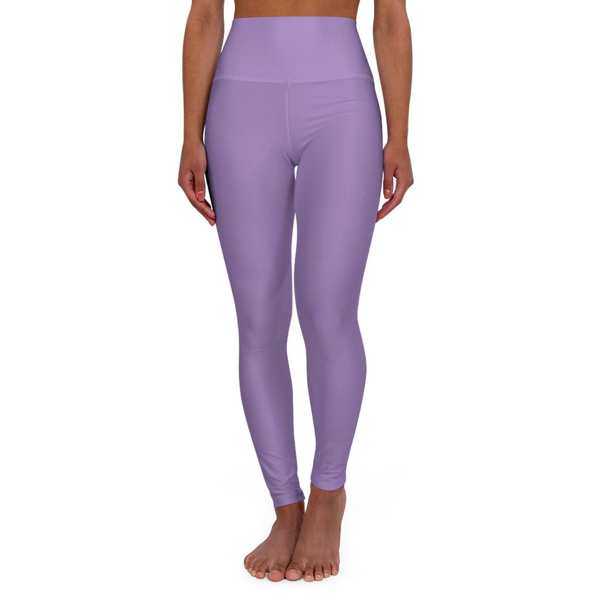 Winter Night Lilac Color High-Waist Yoga Leggings Women's Seamless Poly-Span Stretchy Pants XS-2XL
