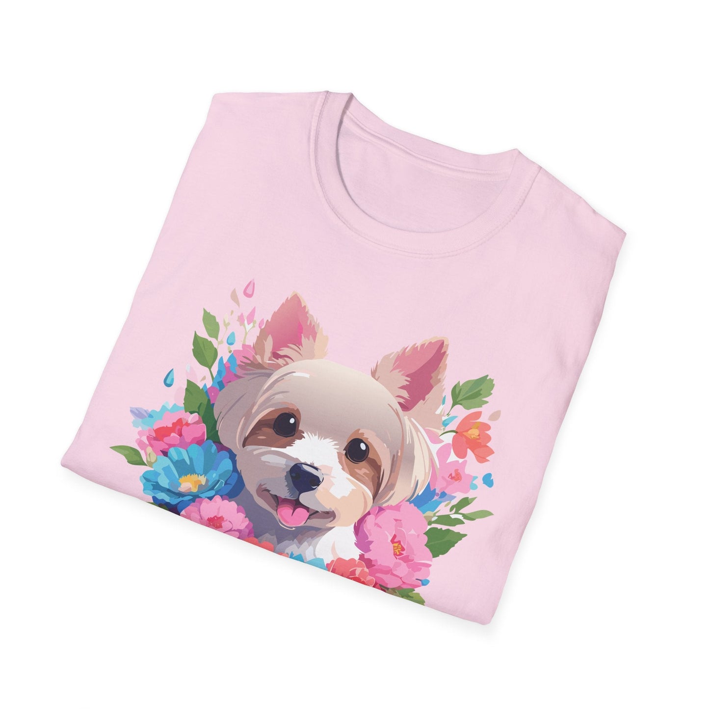 Unisex Gildan Softstyle Animal Print Dog Shirt Tee 100 Percent Cotton