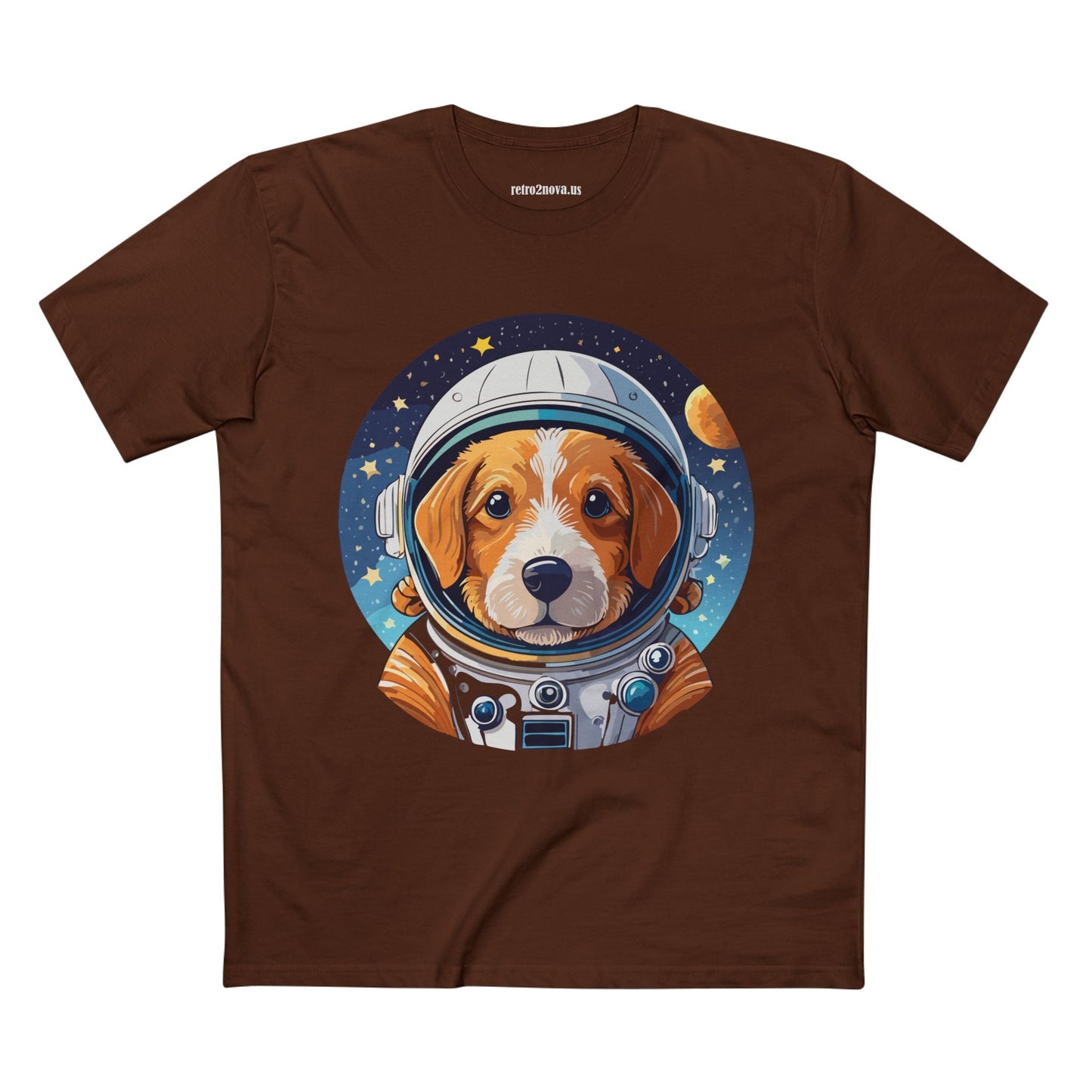 Unisex Dog Art Shirt Premium Cotton Tee With Original Retro2Nova Design From Art Collection For Everyday Comfort