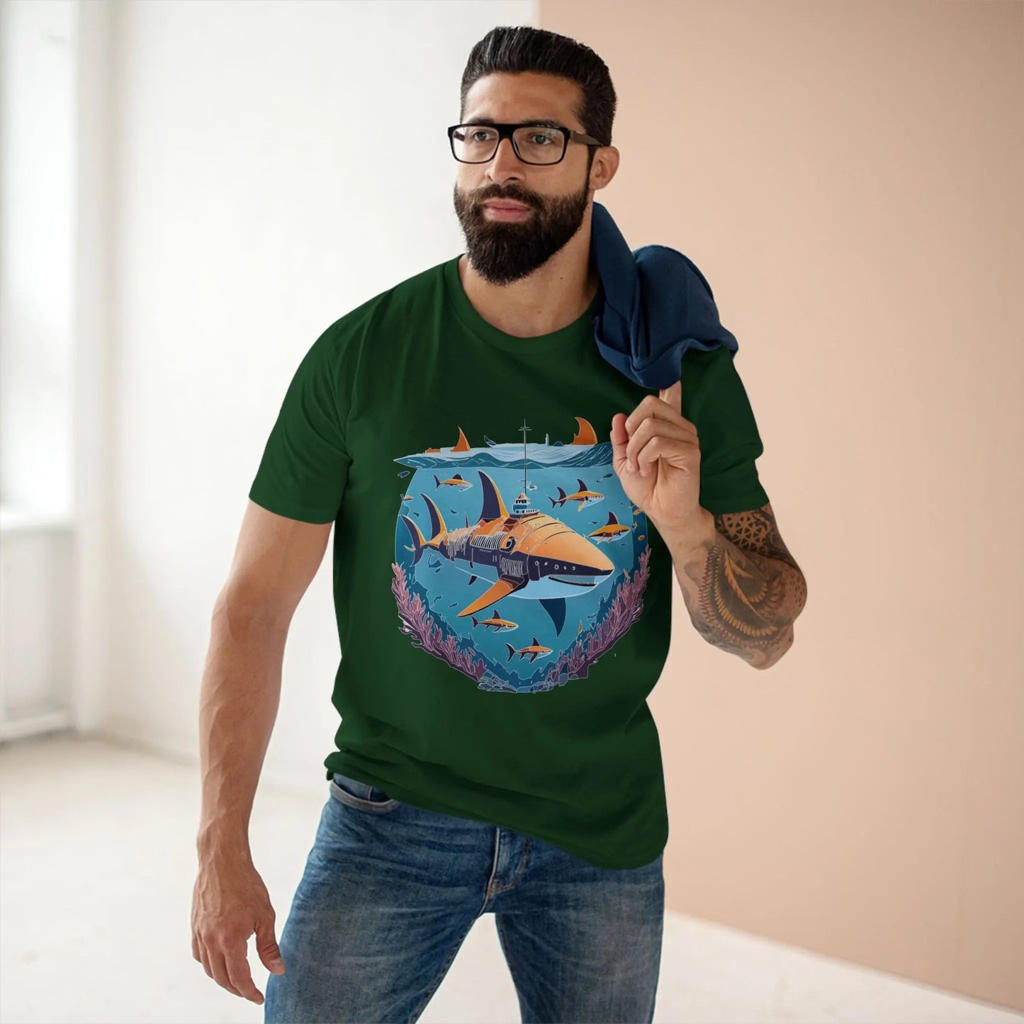 Ocean Coast Graphic Unisex 100 Cotton Staple Tee 12