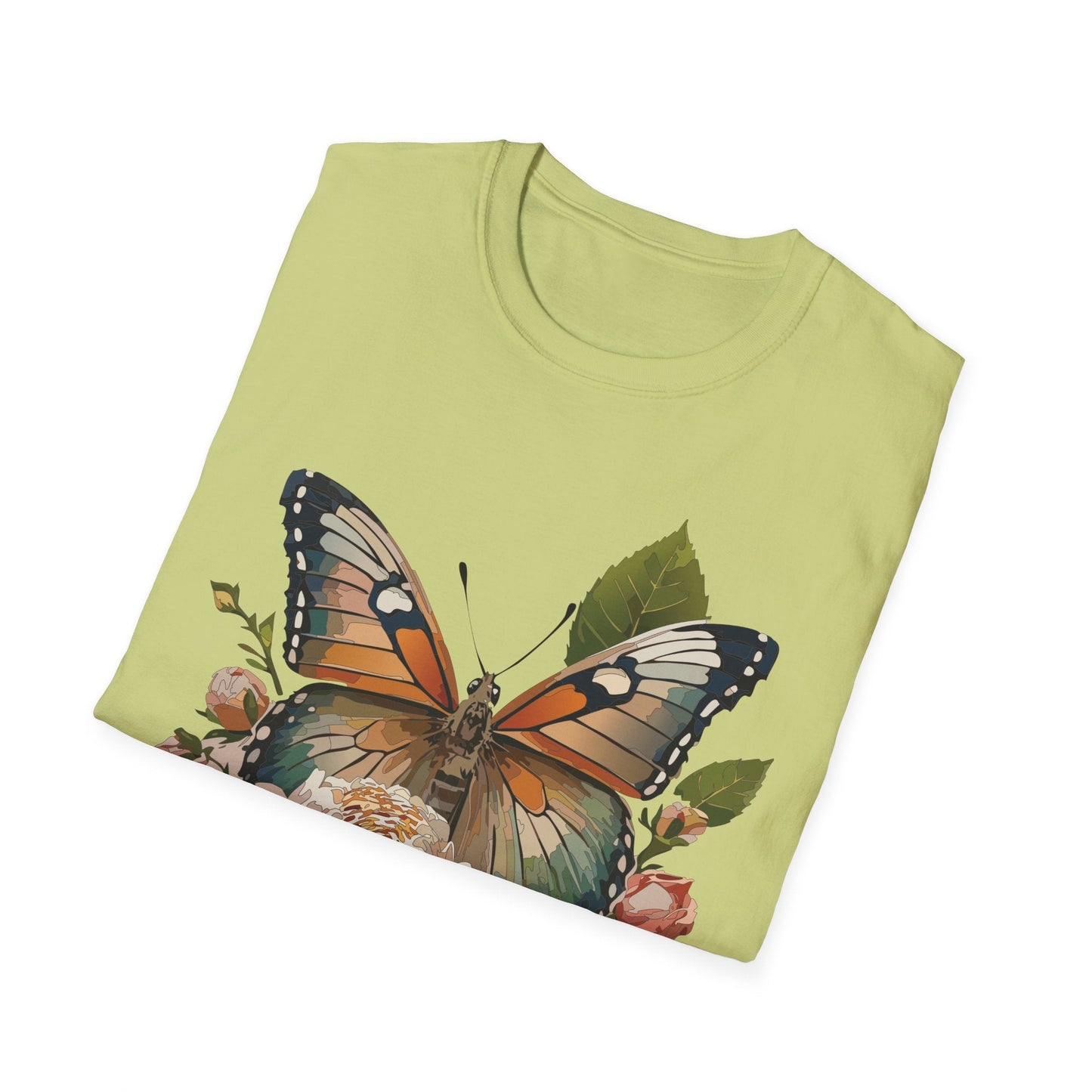 Monarch Butterfly Shirt Unisex Softstyle Cotton Tee Short Sleeve Gildan 64000 Everyday Wear