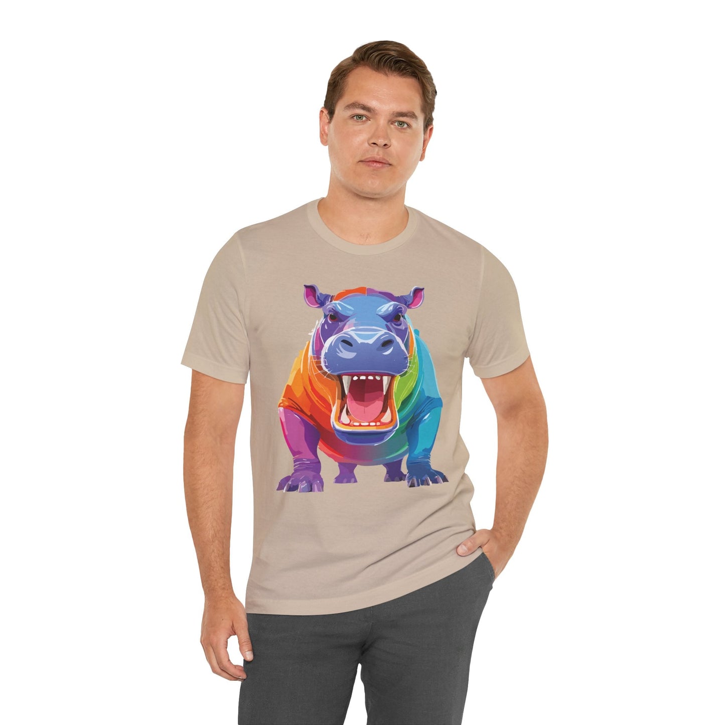Unisex Animal Tee Shirt With Art Design Wild Animals Graphic Tee For Men Women All Sizes
