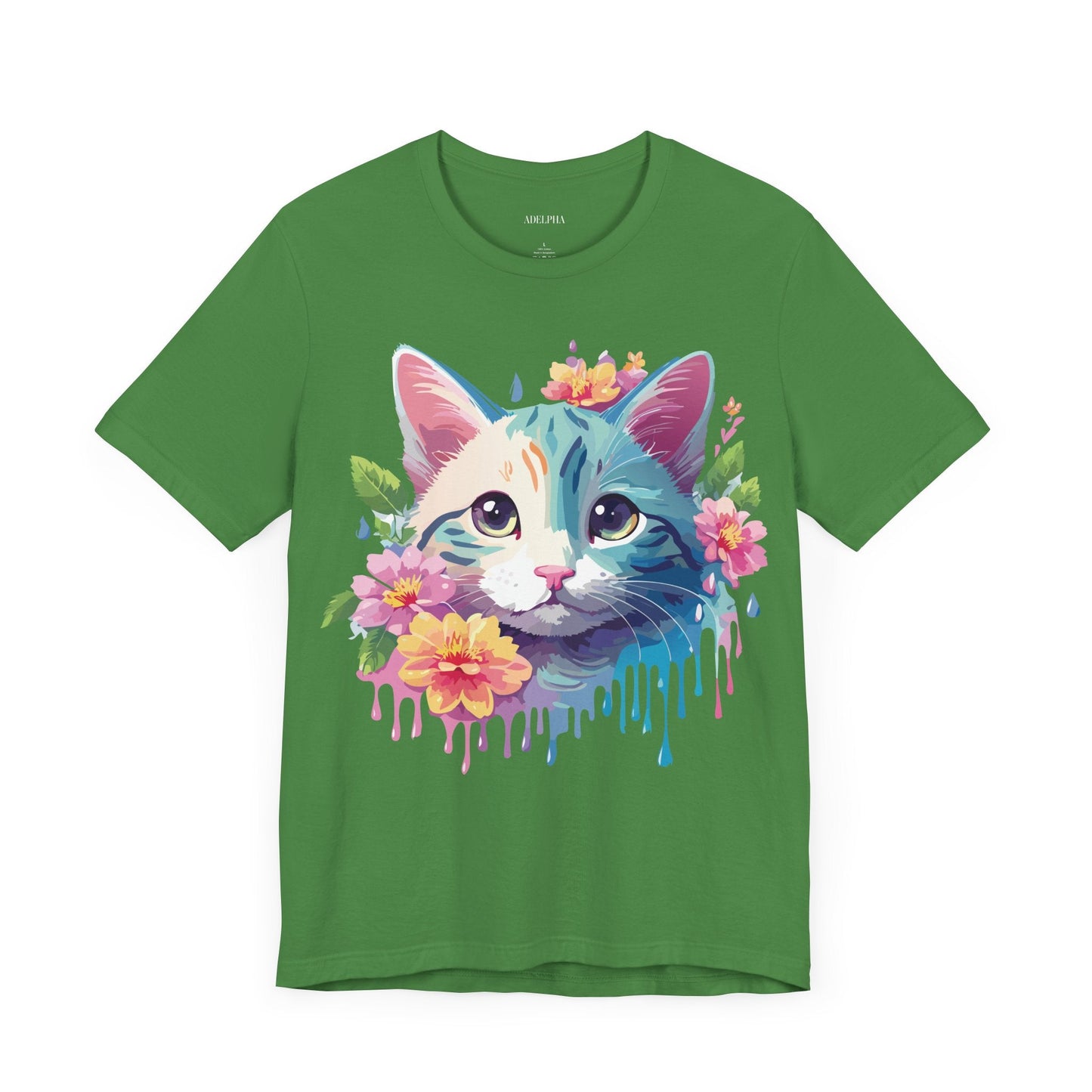 Cat Graphic Tee Unisex Shirt Adelpha Vintage Inspired Short Sleeve