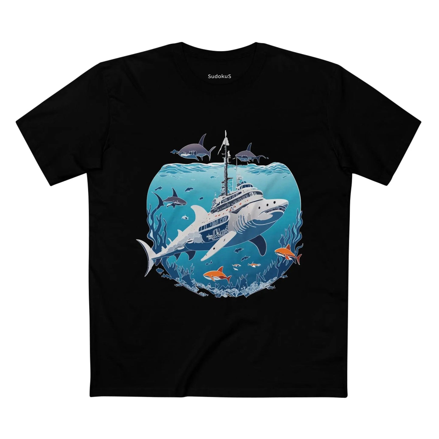 Ocean Coast Graphic Unisex 100 Cotton Staple Tee 8