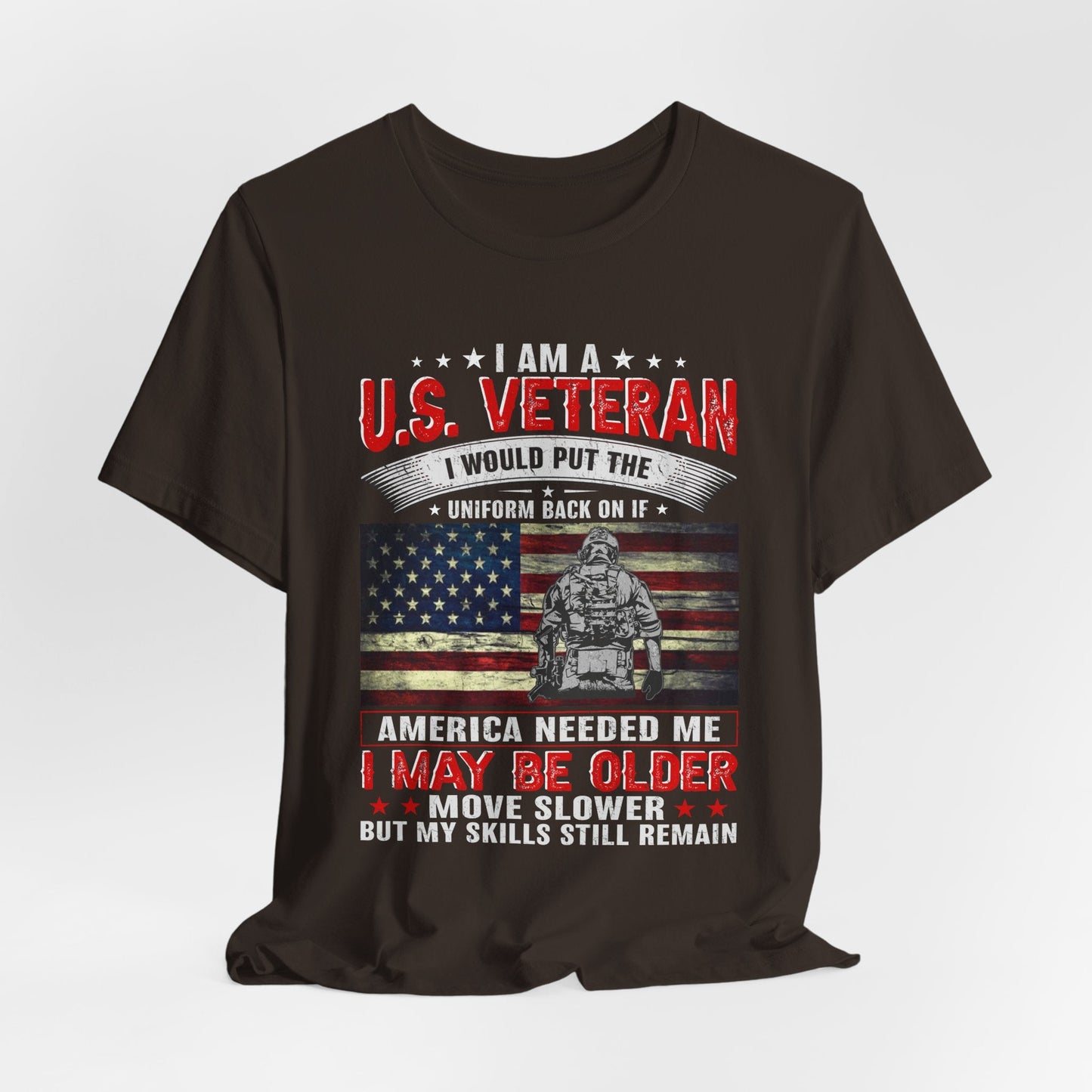 Army Veteran Patriotic Graphic Design Unisex Cotton T-Shirt v25