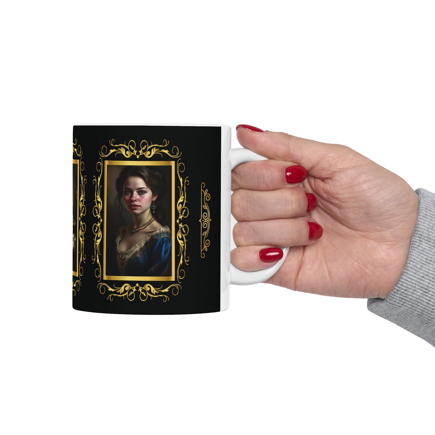 Coffee & Tea Mug with Antique Portraits